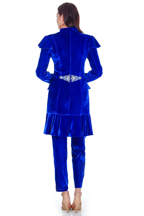 Jacheta catifea cu broderie RM-67