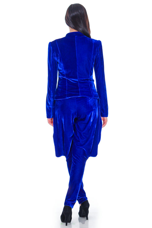 Sacou catifea cu broderie RM-69