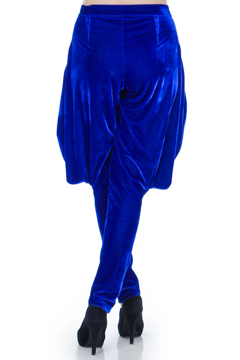 Pantaloni catifea albastra RM-70