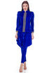 Pantaloni catifea albastra RM-74