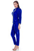 Pantaloni catifea albastra RM-74