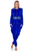 Pantaloni catifea albastra RM-76