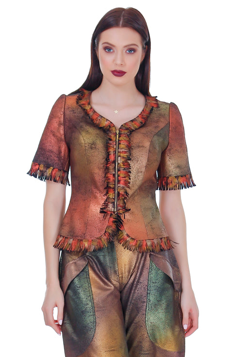 Sacou piele ecologica RM-77