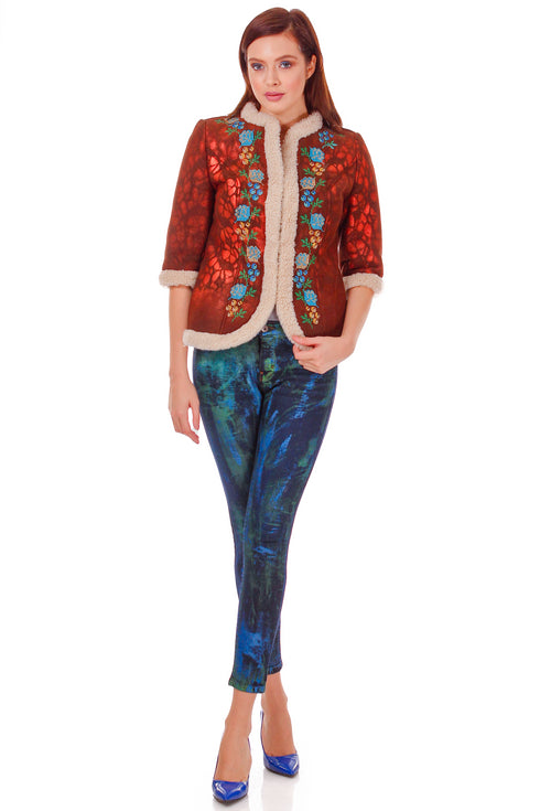 Pantalon denim pictat P-39