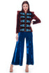 Pantaloni catifea albastra RM-82