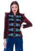 Sacou catifea cu broderie RM-81