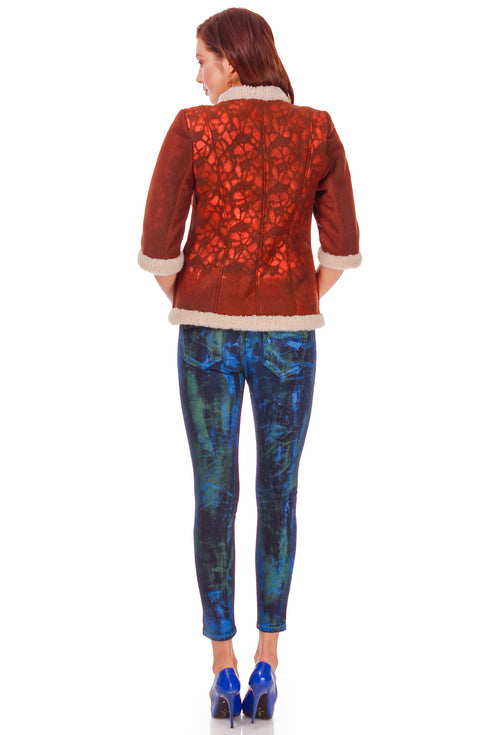 Pantalon denim pictat P-39