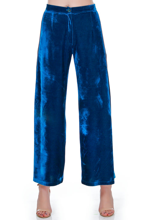 Pantaloni catifea albastra RM-82