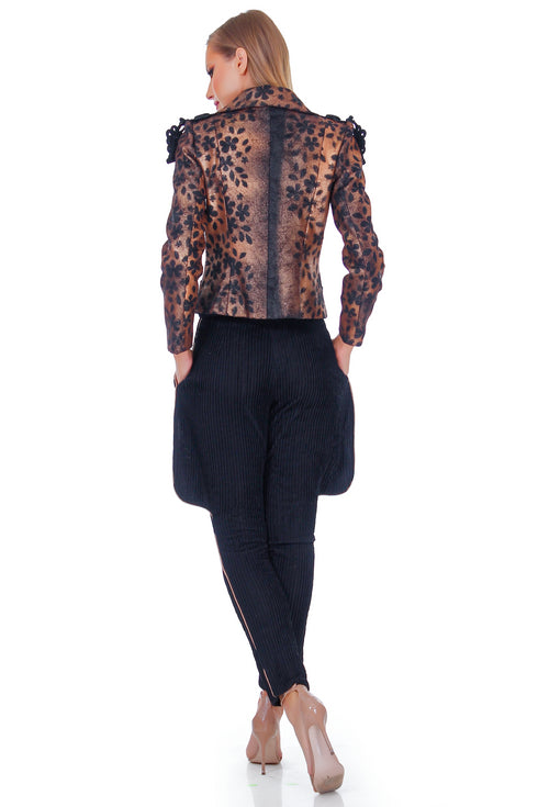 Pantaloni tricot cu vipusca RM-88