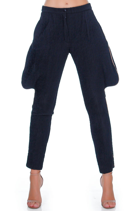 Pantaloni tricot cu vipusca RM-88