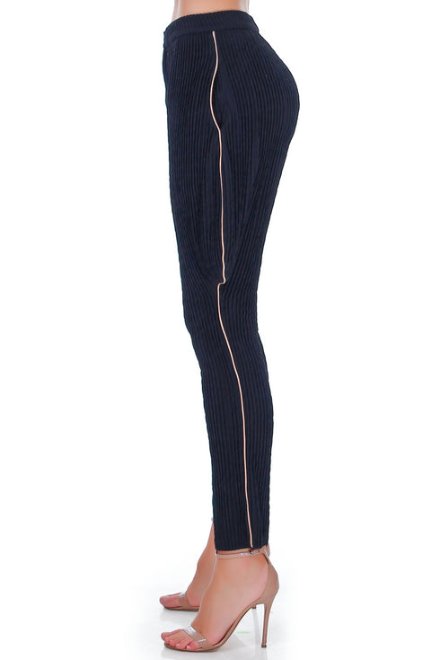 Pantaloni tricot cu vipusca RM-88