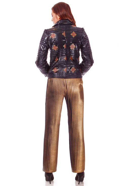 Pantalon stofa plisata P-50
