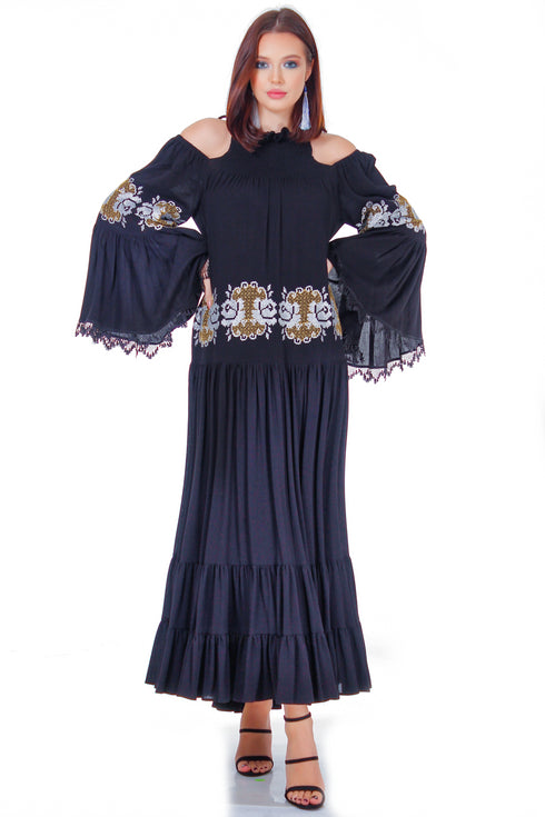 Rochie vascoza cu broderie freeshipping - Liza Panait Online Boutique