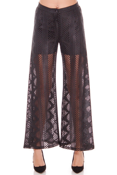 Pantalon dantela neagra P-65