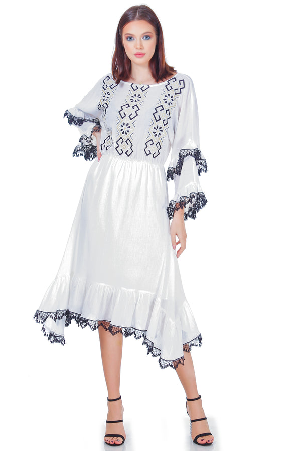 Rochie vascoza cu broderie freeshipping - Liza Panait Online Boutique