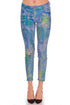 Pantalon denim pictat freeshipping - Liza Panait Online Boutique