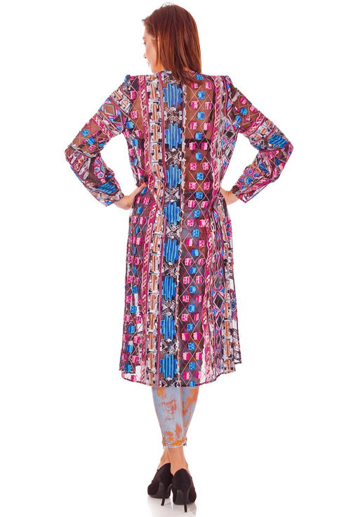 Bluzon tul cu broderie P-72