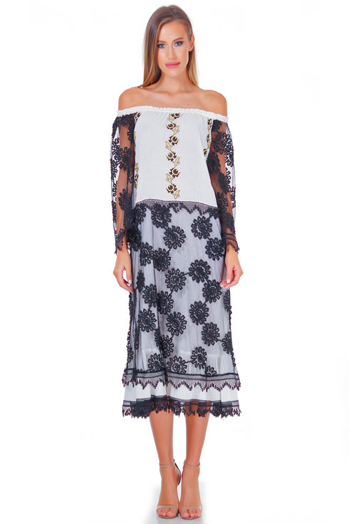 Rochie vascoza cu broderie freeshipping - Liza Panait Online Boutique