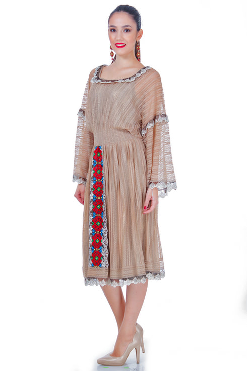 Rochie dantela cu broderie freeshipping - Liza Panait Online Boutique