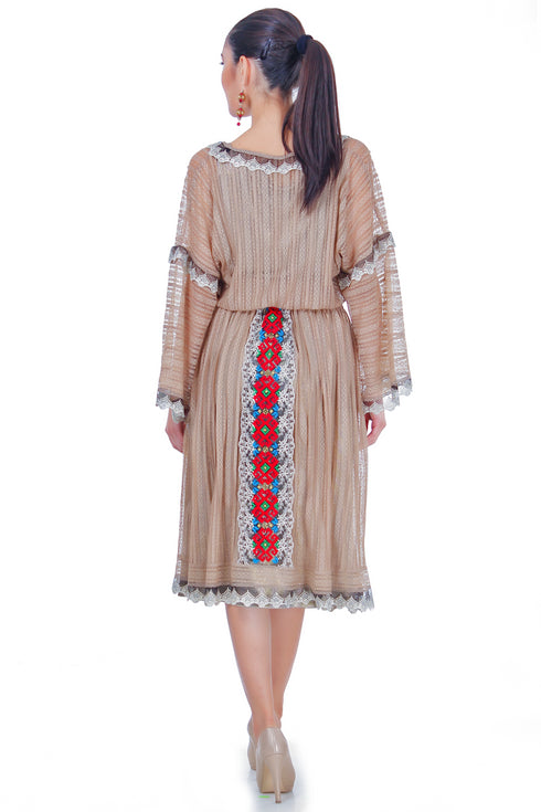 Rochie dantela cu broderie freeshipping - Liza Panait Online Boutique