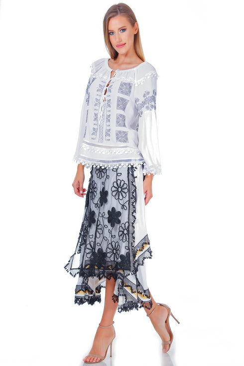 Fusta vascoza cu fota freeshipping - Liza Panait Online Boutique