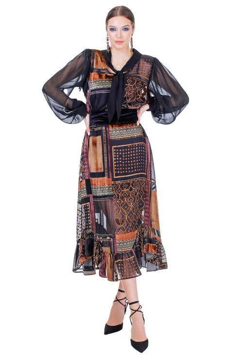 Rochie catifea MT-128