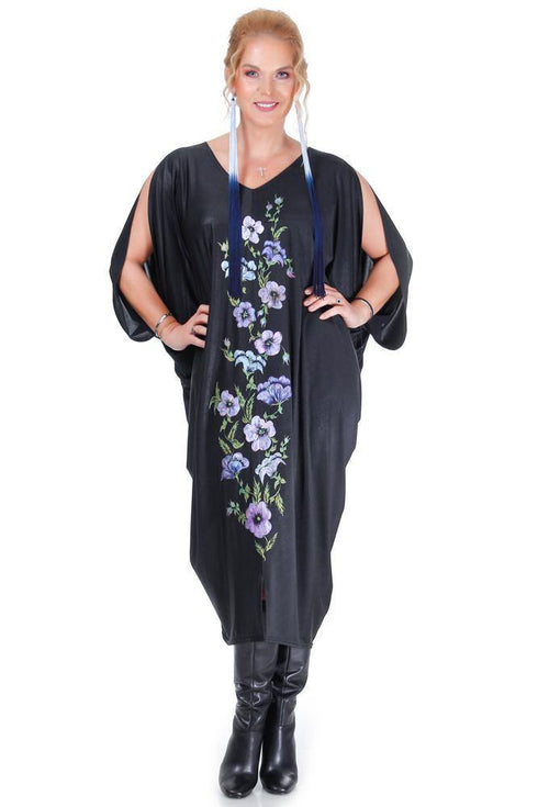 Rochie unicat jerse pictat Liza Panait Liza Panait Online Boutique