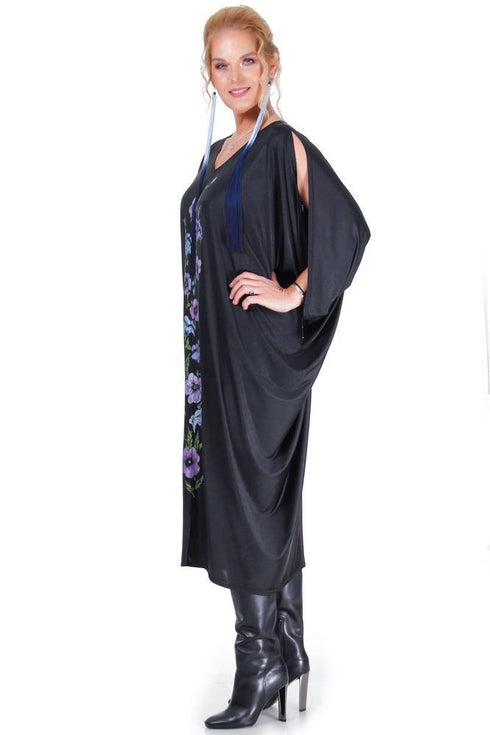 Rochie unicat jerse pictat Liza Panait Liza Panait Online Boutique