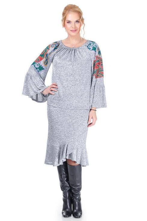 Bluza jerse pictat Liza Panait Liza Panait Online Boutique