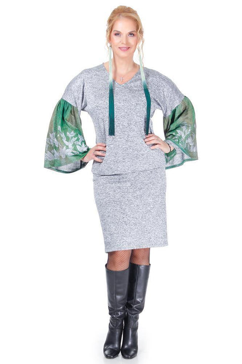 Bluza jerse gri Liza Panait Liza Panait Online Boutique