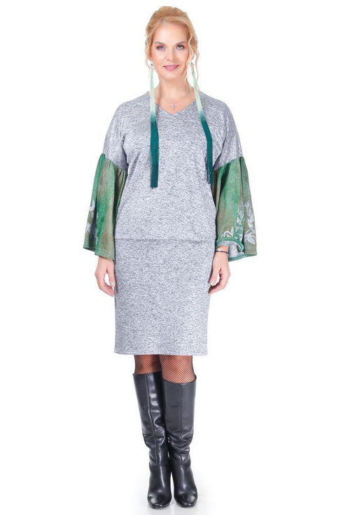 Fusta jerse gri Liza Panait Liza Panait Online Boutique
