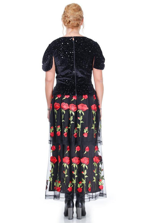 Fusta tull cu broderie  Liza Panait Liza Panait Online Boutique