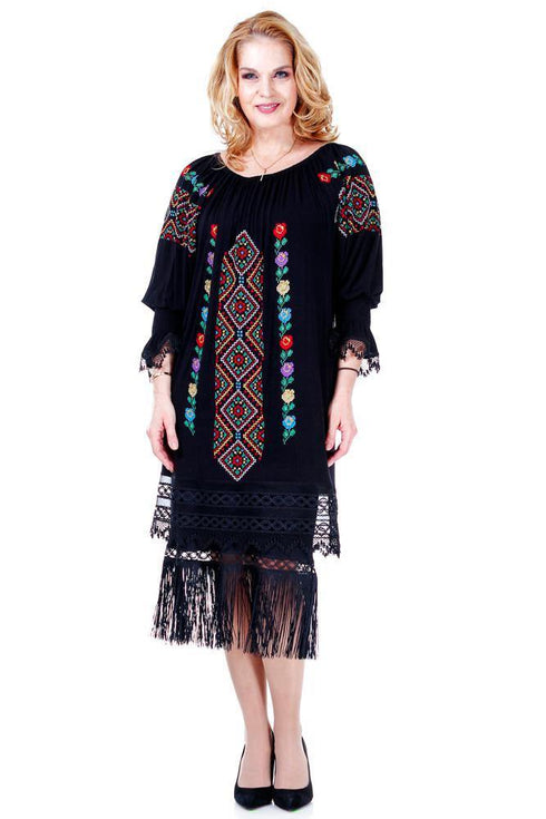 Rochie neagra jerse Liza Panait Liza Panait Online Boutique