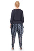 Bluza jerse negru pictat freeshipping - Liza Panait Online Boutique