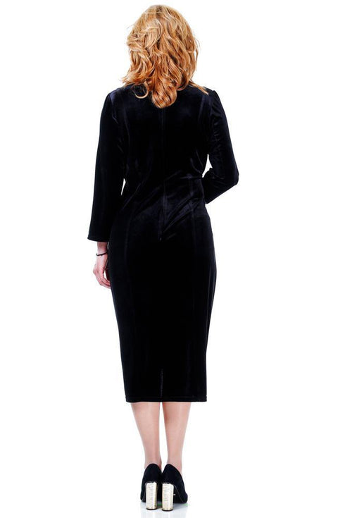 Rochie catifea neagra Liza Panait Liza Panait Online Boutique