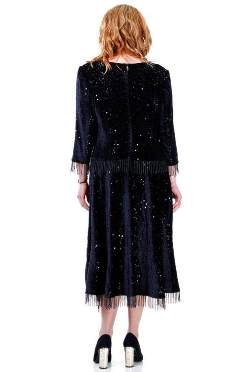 Rochie catifea paietata Liza Panait Liza Panait Online Boutique