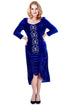 Rochie catifea cu broderie Liza Panait Liza Panait Online Boutique