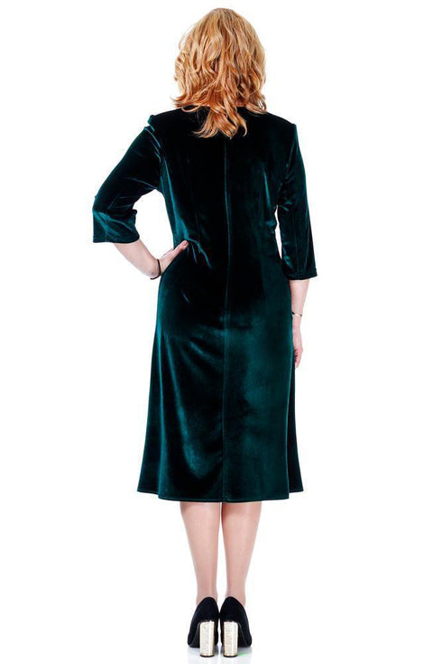 Rochie catifea cu broderie Liza Panait Liza Panait Online Boutique