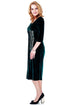 Rochie catifea cu broderie Liza Panait Liza Panait Online Boutique