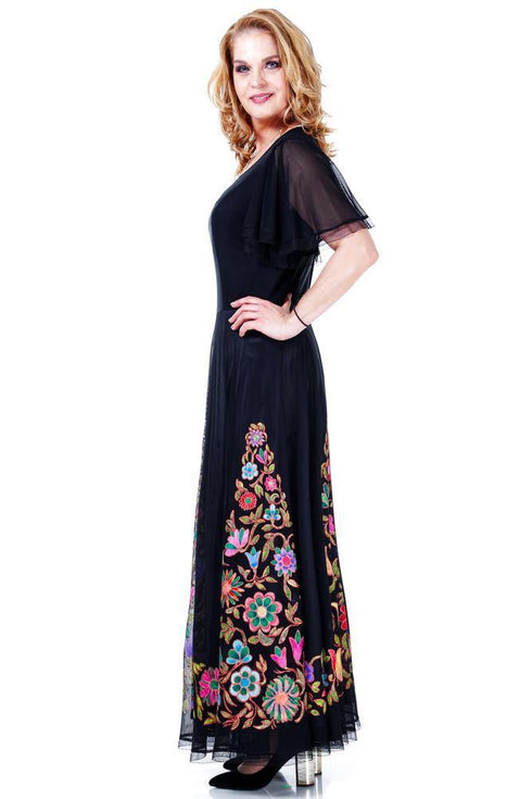 Rochie tull pictat Liza Panait Liza Panait Online Boutique