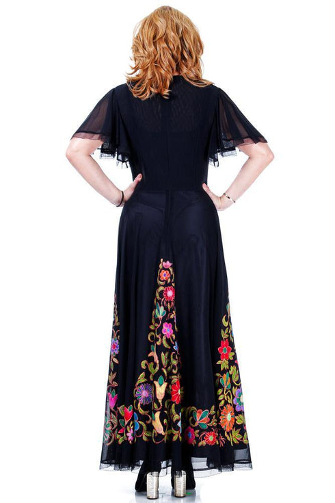 Rochie tull pictat Liza Panait Liza Panait Online Boutique