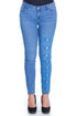 Pantalon denim cu broderie Liza Panait Liza Panait Online Boutique