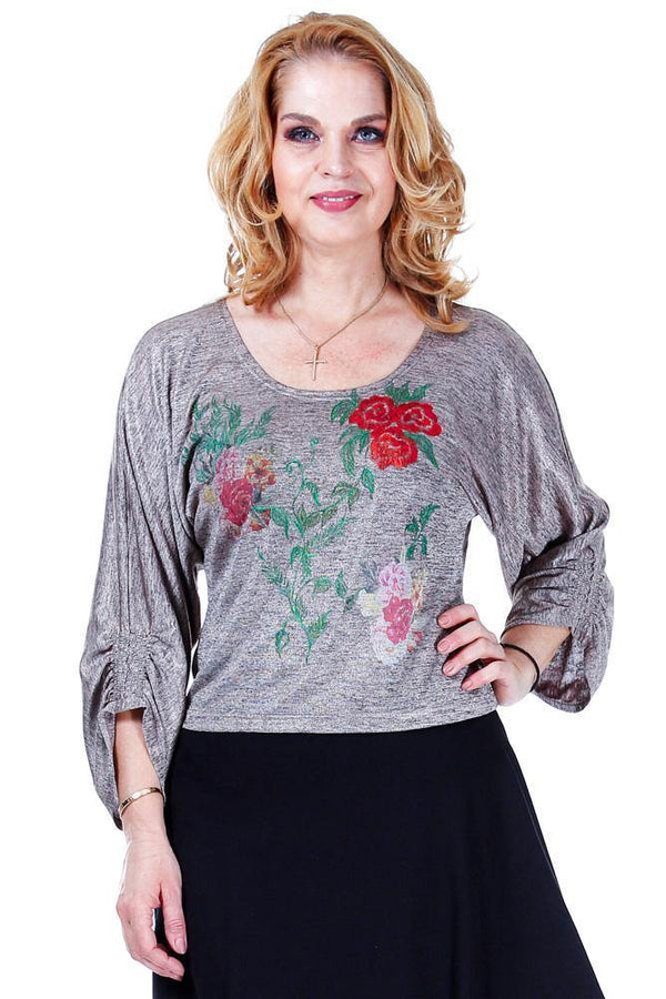 Bluza jerse pictata Liza Panait Liza Panait Online Boutique