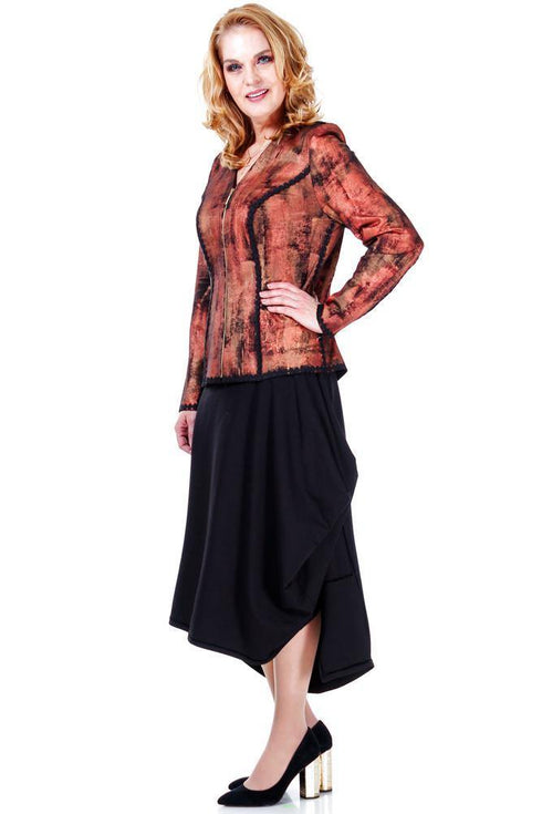 Sacou jerse pictat Liza Panait Liza Panait Online Boutique