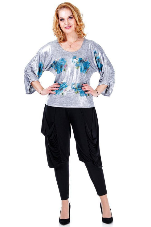 Bluza pictata jerse Liza Panait Liza Panait Online Boutique