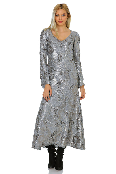 Rochie din tricot cu paiete M-20