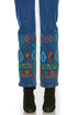 Pantaloni denim cu broderie M-97