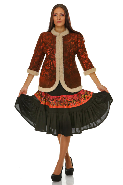 Fusta jerse neagra M-12